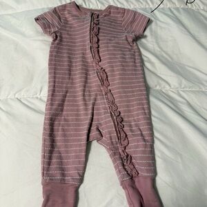 Pink Striped Kids One Piece